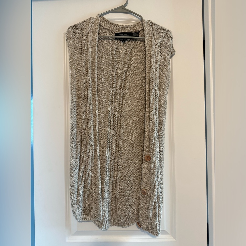 JEANNE PIERRE Women's Cream Cardigan Sweater